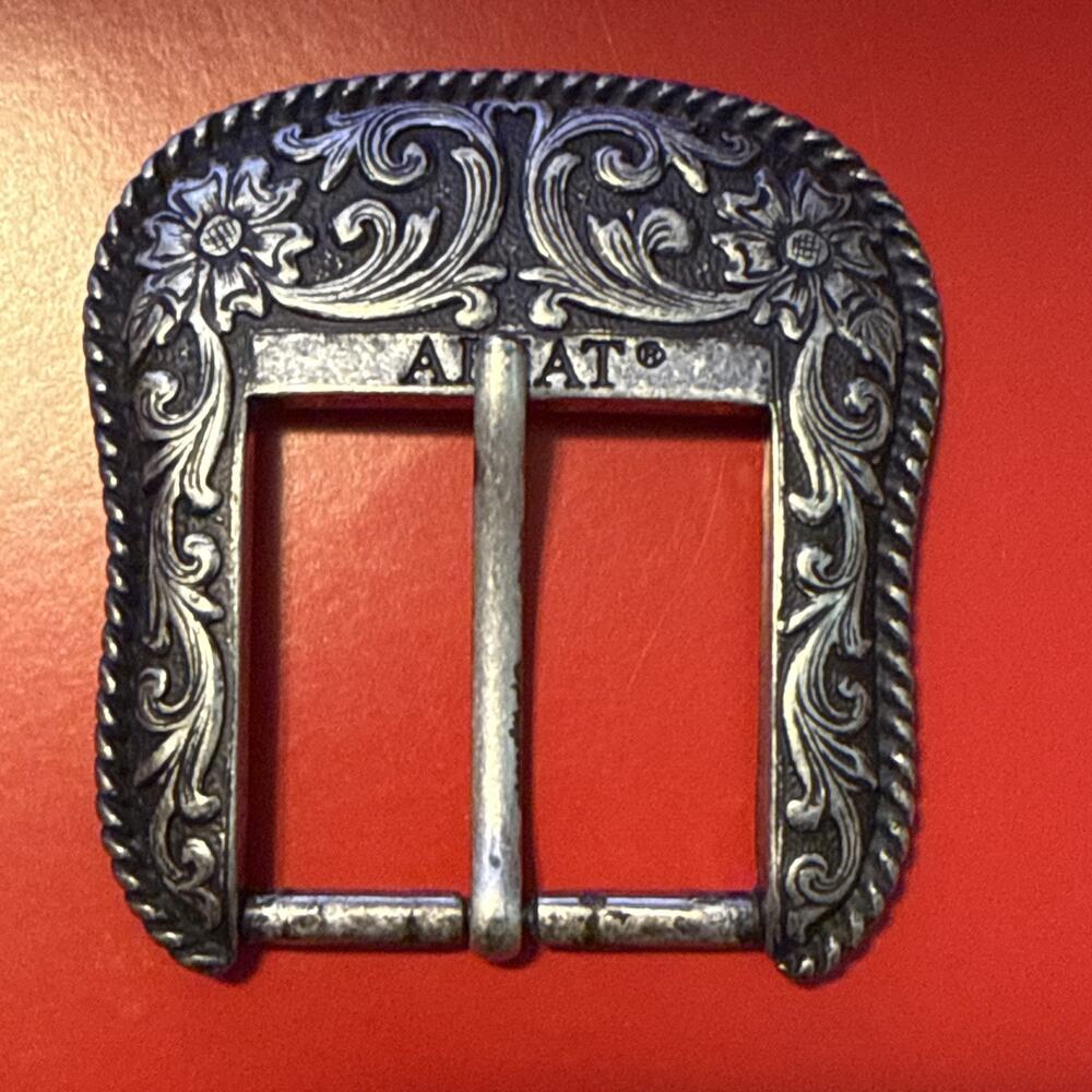 Ariat Intricate Silver Belt Buckle